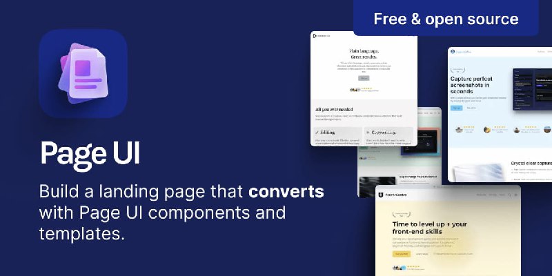 Landing page components & templates that you can copy & paste