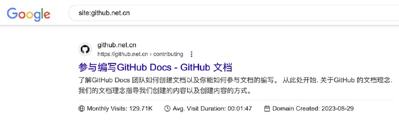 把 GitHub 文档部署在个人域名下，界面一模一样流量竟然这么高