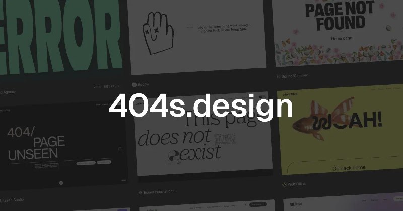 404s — gallery of error 404 page designs