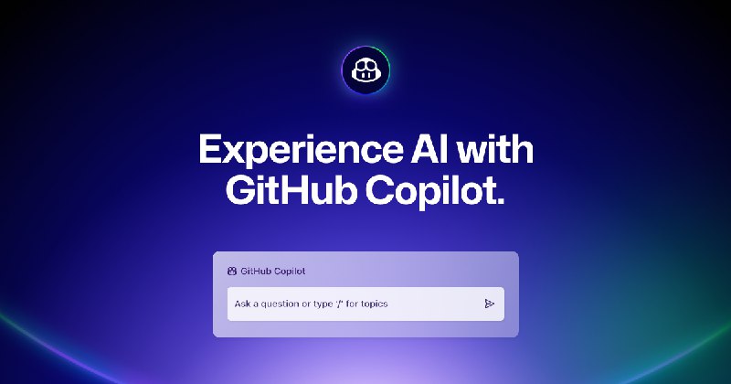 GitHub Copilot · Your AI pair programmer