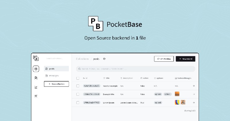 PocketBase - Open Source backend in 1 file