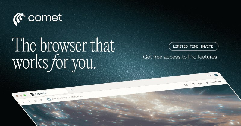 Perplexity 送一个月的 Pro , 不过需要下载 Comet  浏览器链接含 Aff: 