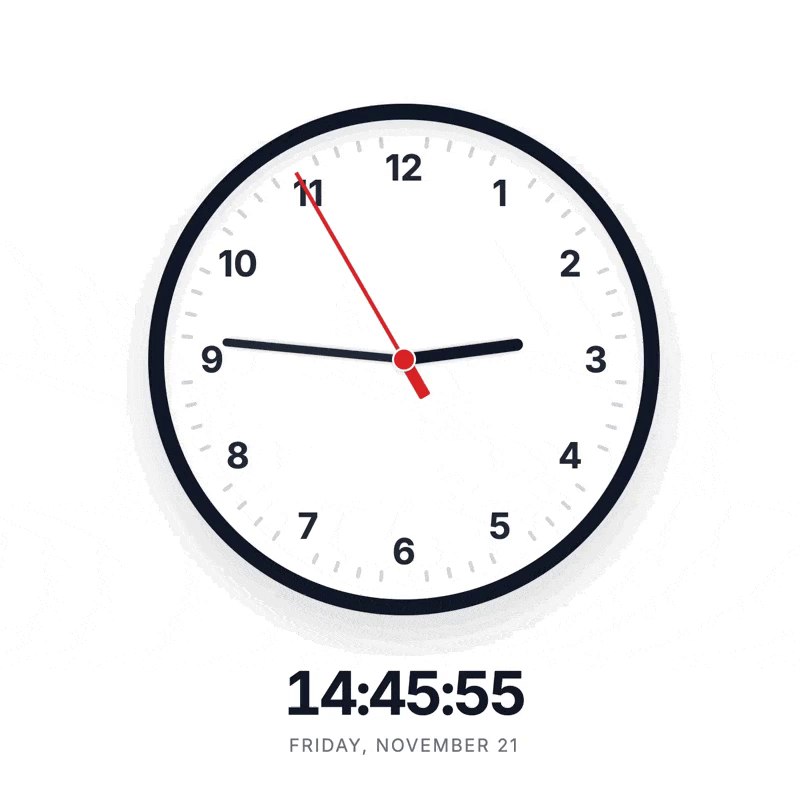 用 Gemini3 做了一下画钟实验，效果是真不错