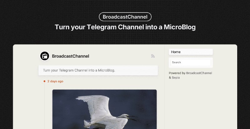 BroadcastChannel/README.zh-cn.md at main · miantiao-me/BroadcastChannel