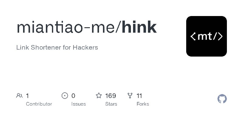 GitHub - miantiao-me/hink: Link Shortener for Hackers