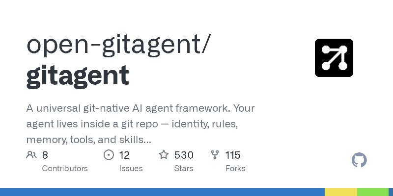 GitHub - open-gitagent/gitagent: A universal git-native AI agent framework. Your agent lives inside a git repo — identity, rules…