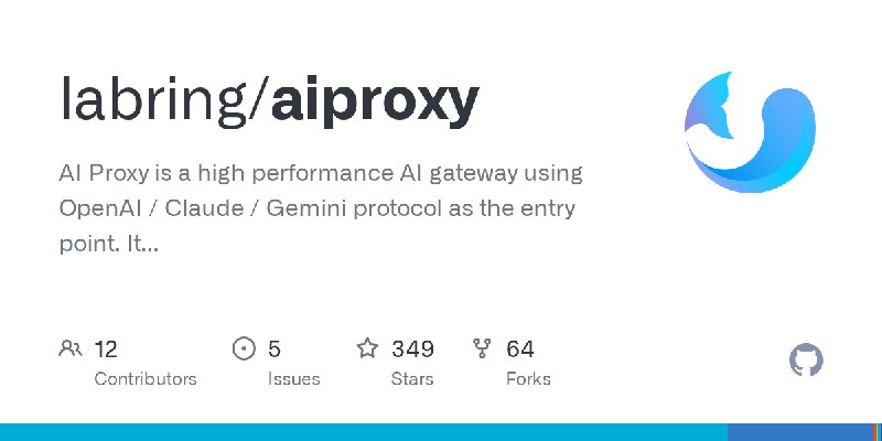 GitHub - labring/aiproxy: AI Proxy is a high performance AI gateway using OpenAI / Claude / Gemini protocol as the entry point.…