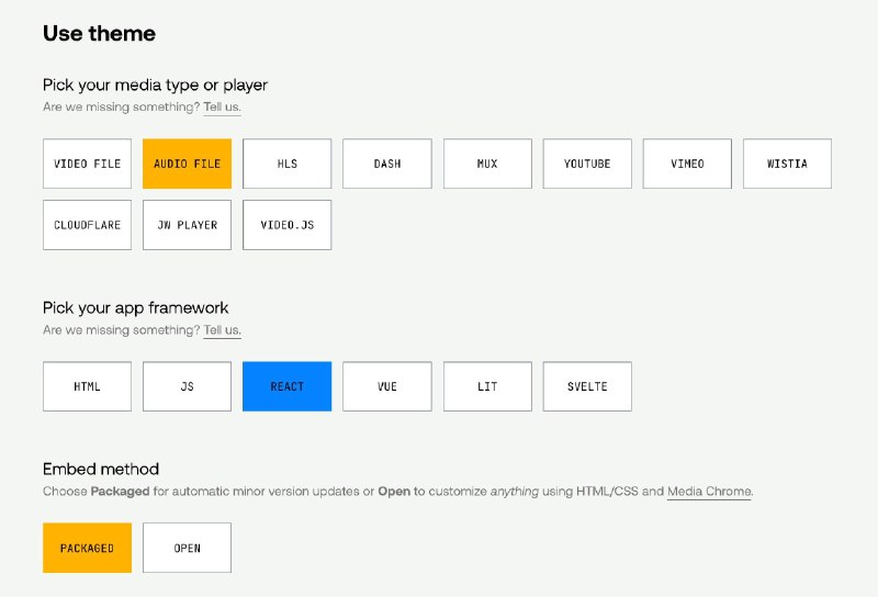 找了一晚上精简版 React Audio Player ，最后发现一个宝藏播放器主题项目 Player Style专注于为各种播放器提供统一的主题，不绑定框架和播放器