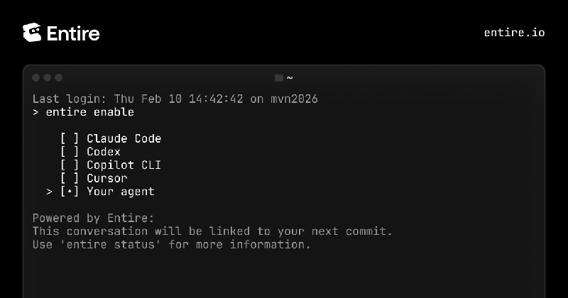 Entire · A new developer platform is coming