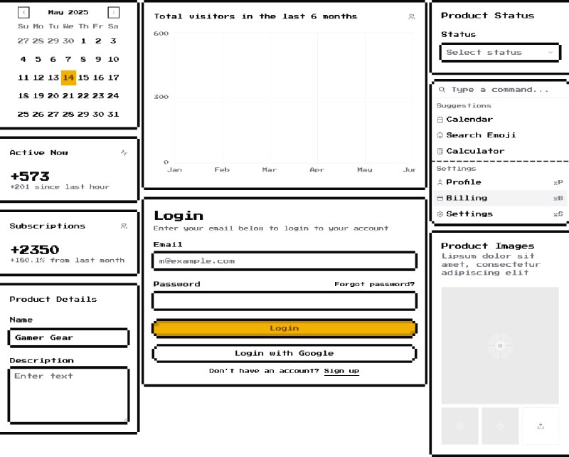 shadcn-ui 不再千篇一律，8bitcn 主题请查收