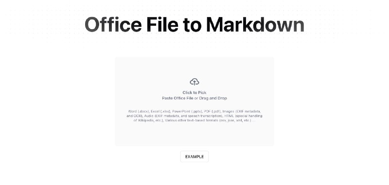 微软 #开源 了一个 Python 项目 MarkItDown