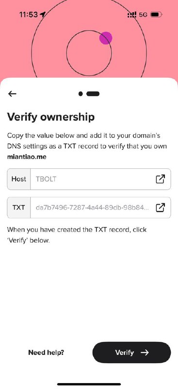 Thunderbolt - Spaceship 旗下使用 域名/ENS/HNS 登录的社交 App这是我见过的登录方式最 Geek 的 App, 欢迎各位域名大佬加我域名 miantiao.me 聊天
